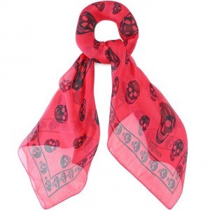 McQueen scarf red